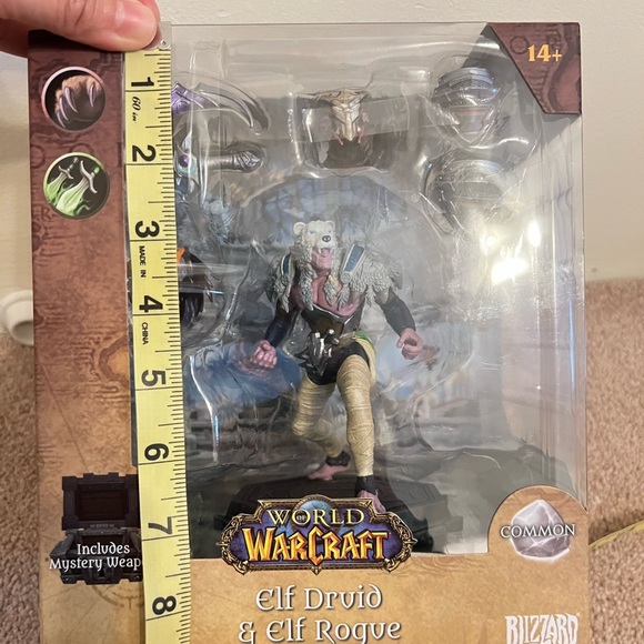 McFarlane Toys World of Warcraft Night Elf:Druid Rogue Action Figure Rare Games - Picture 16 of 17